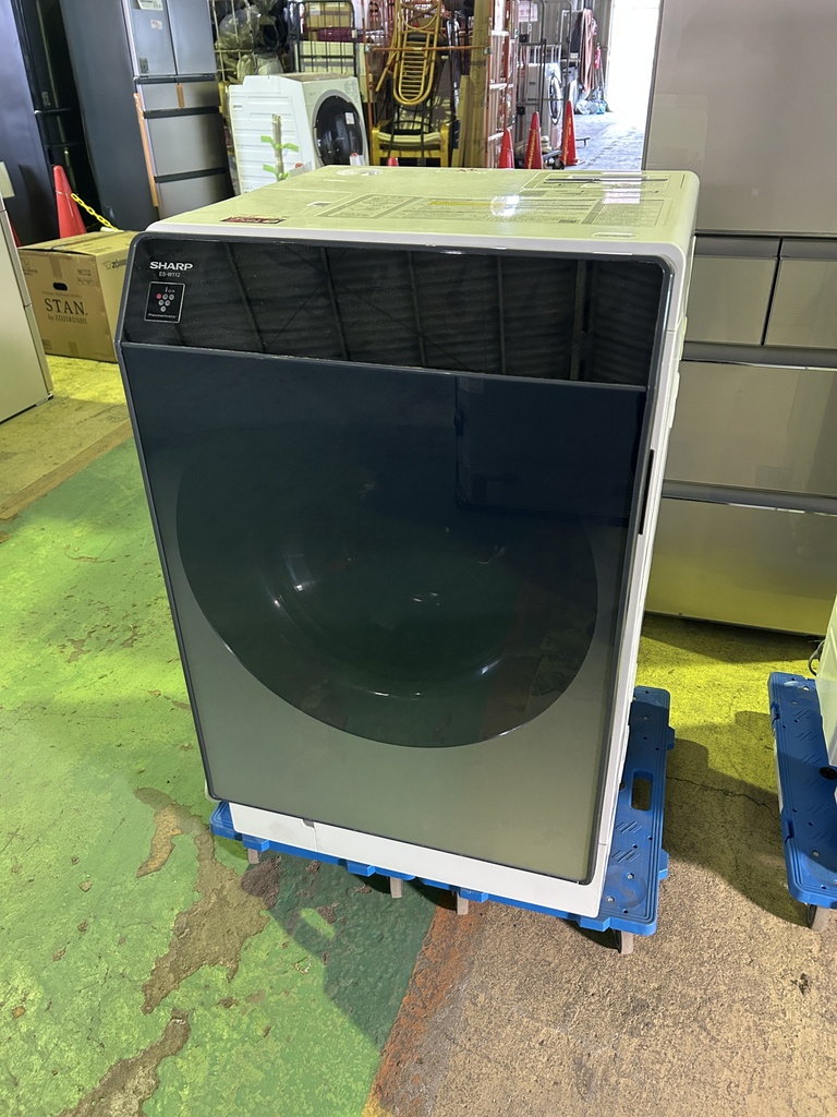 ジャンク品シャープドラム式洗濯機ES-W112-SL