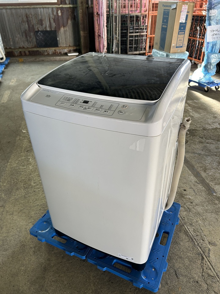 全自動洗濯機 8.0kg 山善 PJWMB-80-WH 2022 製造番号:2000275