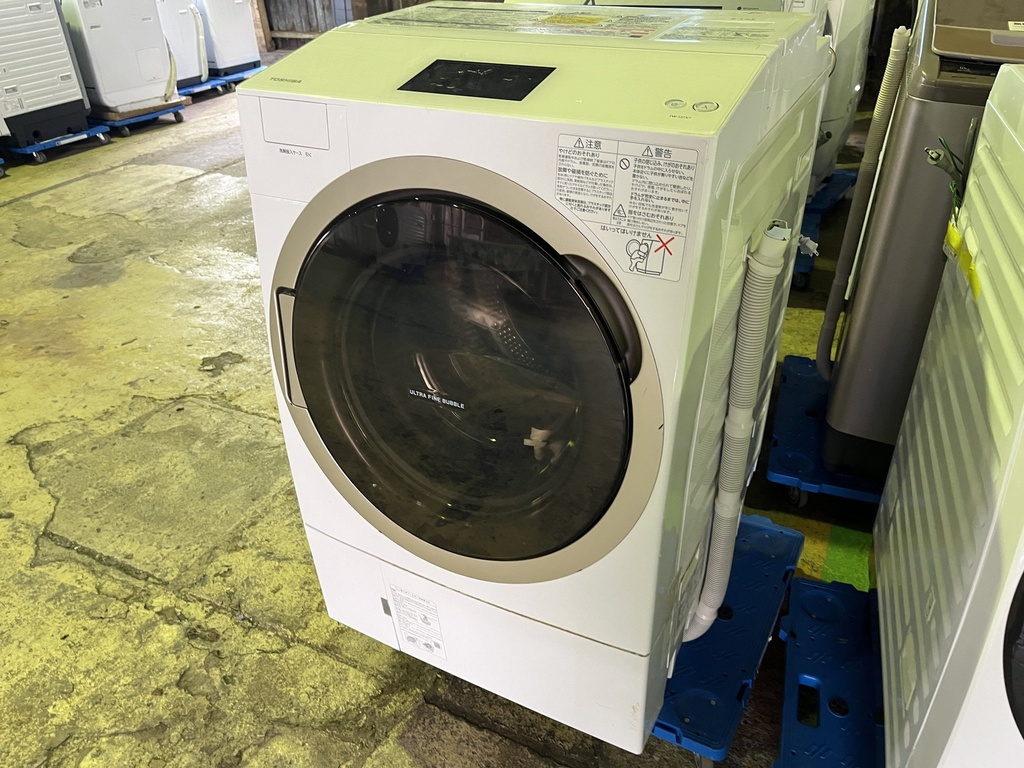 ドラム式洗濯機 12.0kg 東芝 TW-127X7L 2019 固定ボルト欠品 ジャンク 乾燥不可35℃ (後藤)
