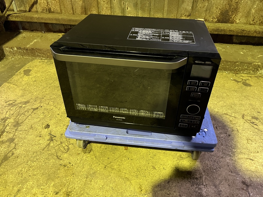 電子レンジ・オーブンレンジ パナソニック NE-MS265-K 2018 製造番号:1ID8031193 内部ライト割れ 正常動作  (後藤)