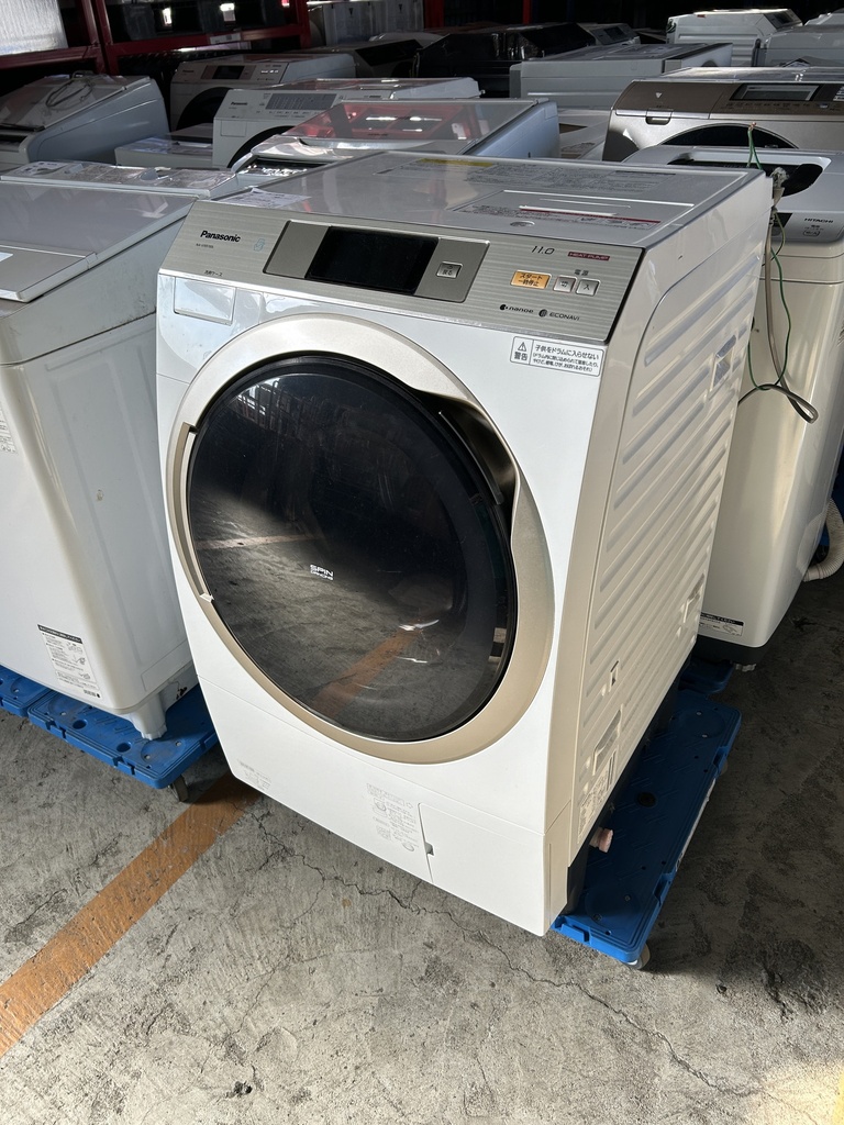ドラム式洗濯機 11.0kg パナソニック NA-VX9700L 2017 製造番号:1772A00499 輸送ボルト欠品 ジャンク 乾燥不良 27℃ (田中)