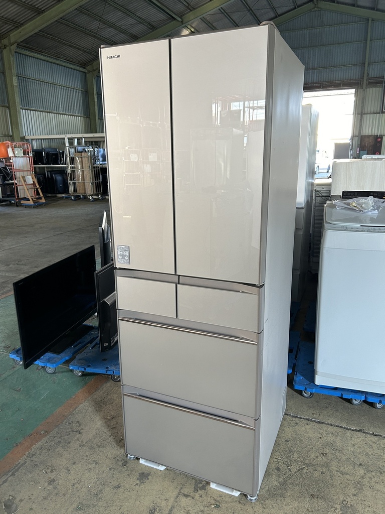 冷蔵庫 6ドア 日立 R-HW52J(XN) 2018 製造番号:311500 正常動作  (神宮)
