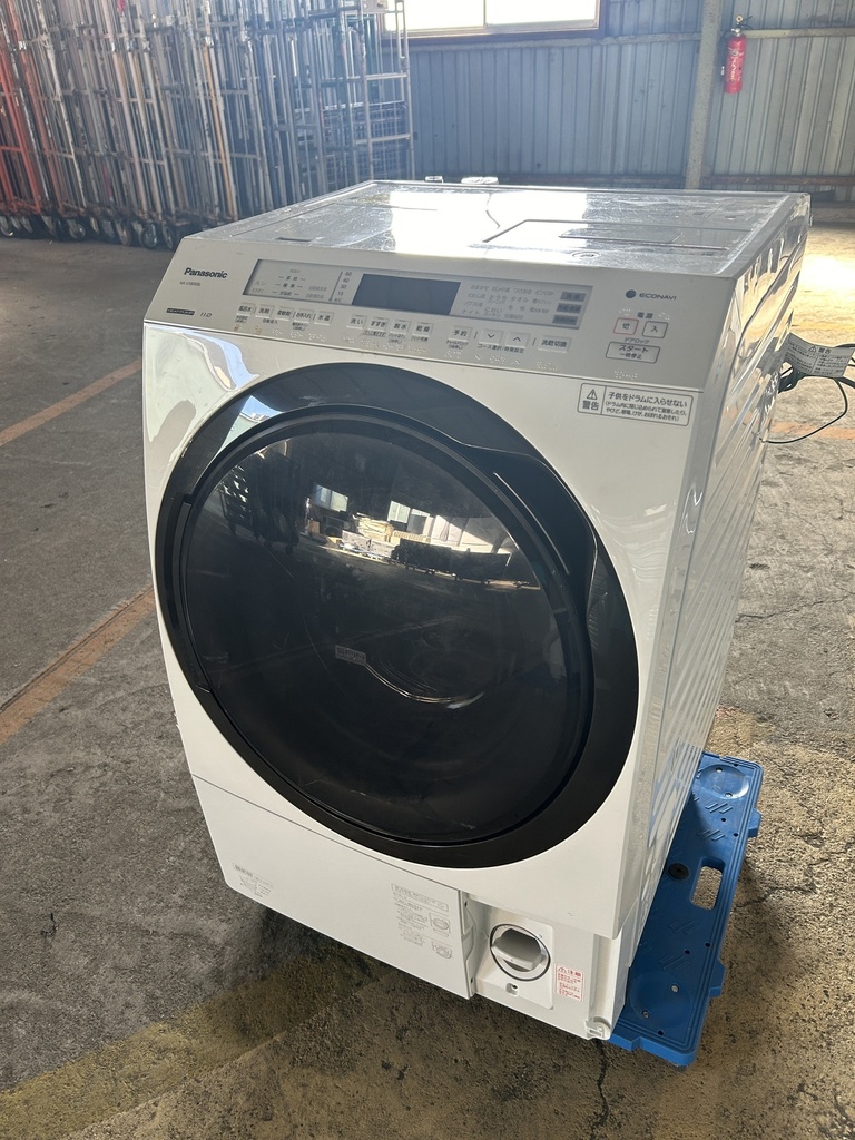 ドラム式洗濯機 11.0kg パナソニック NA-VX800BL 2020 製造番号:20O3A00468 輸送ボルト欠品 ジャンク ジャンク エラーコードH51 (金子)