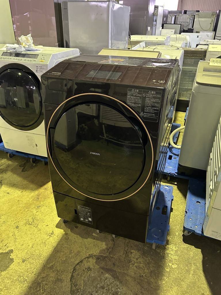 ドラム式洗濯機 12.0kg 東芝 TW-127X9L 2021 輸送ボルト欠品 ジャンク ドア不良 (田中)