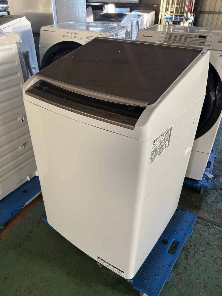 洗濯機 8.0kg 日立 BW-DV80C 2019 製造番号:9007792 正常動作  (田中)