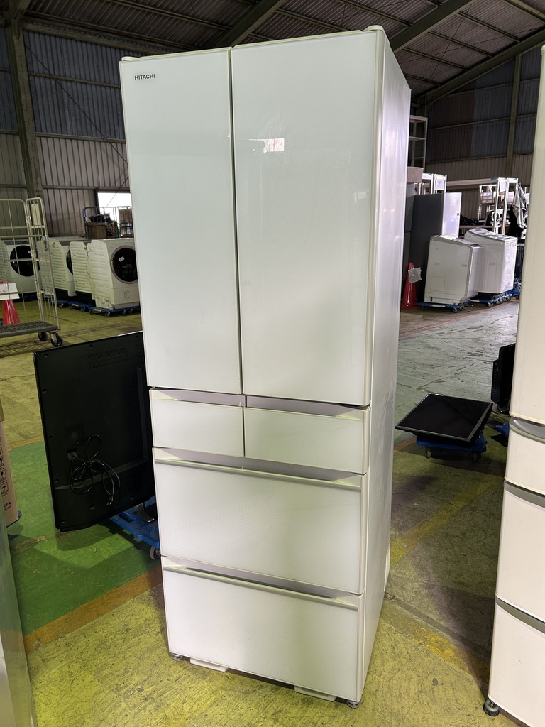 冷蔵庫 6ドア 日立 R-HW52K(XW) 2019 製造番号:514386 正常動作  (神宮)