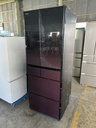 冷蔵庫 6ドア 日立 R-X5200E(ZV) 2014 ガラス面浮き製造番号:007561 正常動作