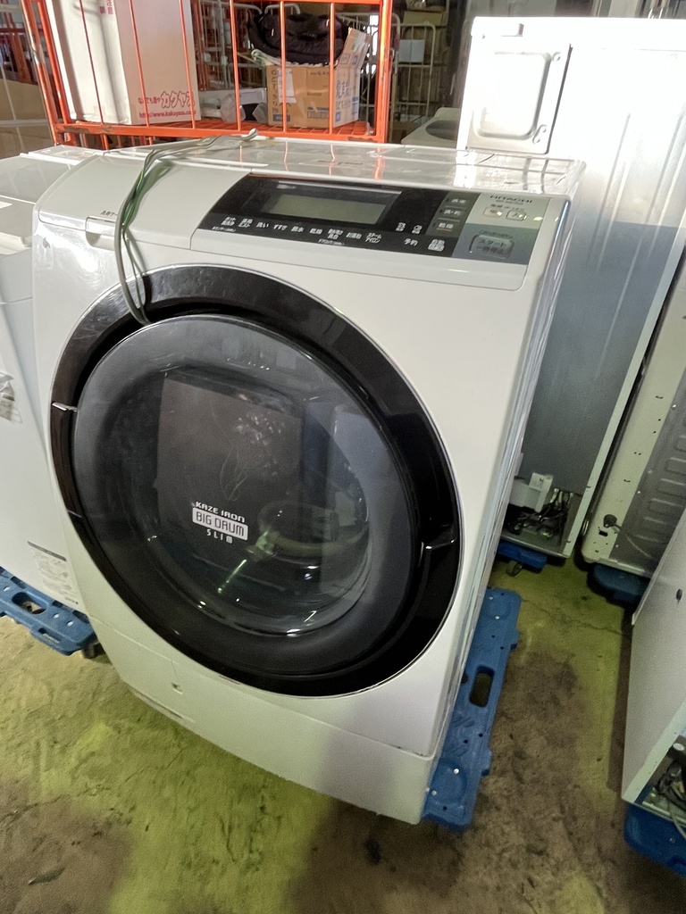 ドラム式洗濯機 10.0kg 日立 BD-S8700L 2015 製造番号:5508039 ジャンク ドア開かず (GT)