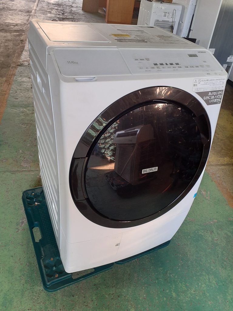 ドラム式洗濯機 11.0kg 日立 BD-SX110GL 2022 製造番号:2010930 ジャンク 乾燥時異音大 (TS)