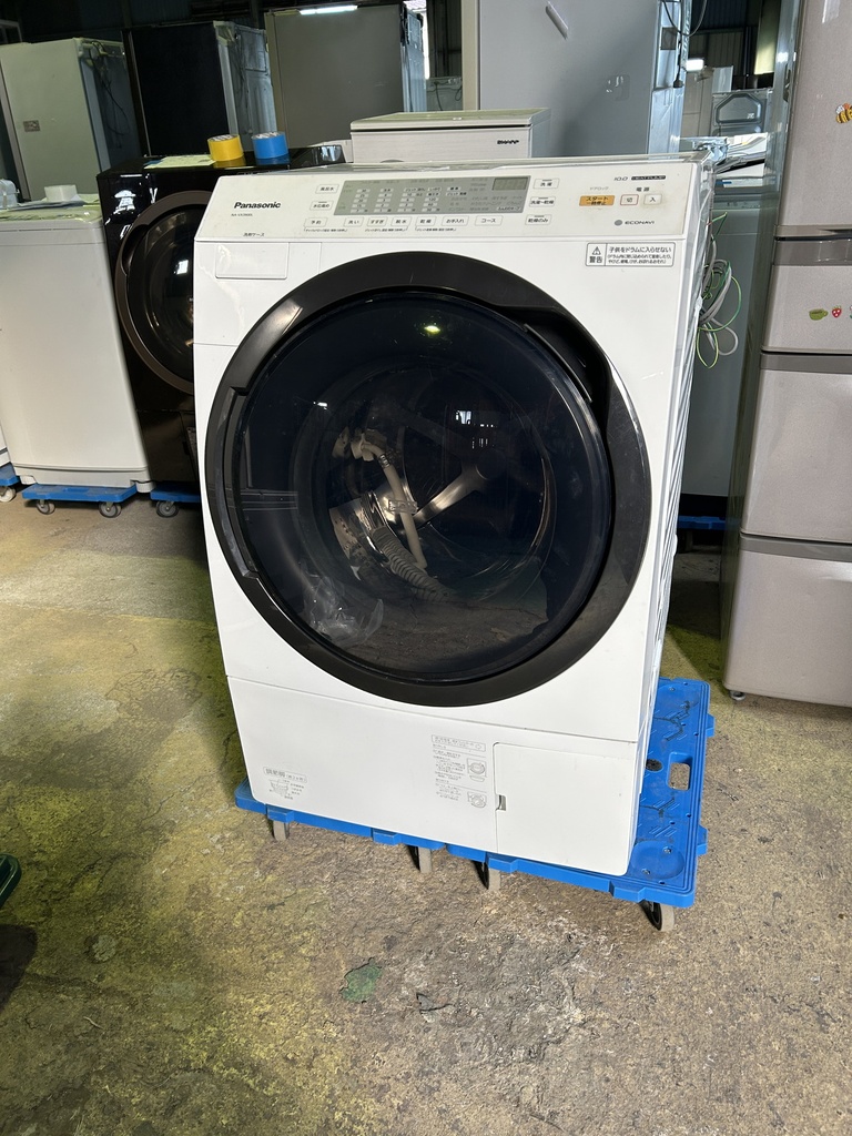 ドラム式洗濯機 10.0kg パナソニック NA-VX3900L 2019 製造番号:1933B01190 輸送ボルト欠品 動作未確認 現状  (IS)