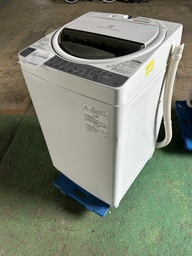 [K543724] 全自動洗濯機 6.0kg 東芝 AW-6G6 2018 製造番号:154238YW 正常動作  (田中) ☆